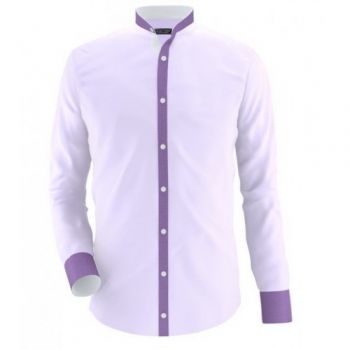 Envogue Apparel Sherwani Collar Style Violet Casual Shirt - Men Clothing - Best Price in Pakistan - HitShop.pk